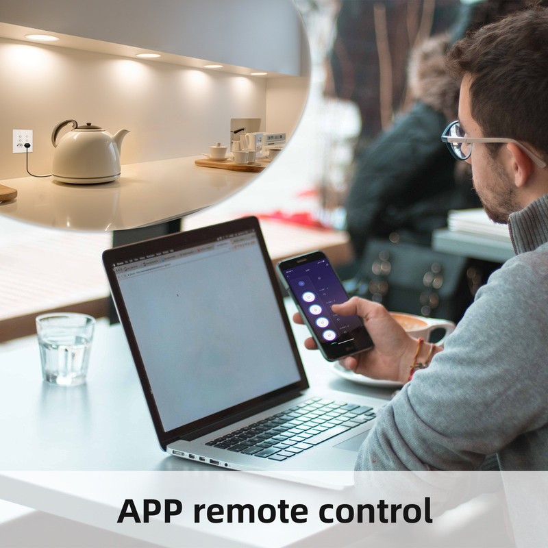 Enchufe inteligente WiFi MOES  - Timer Dual Outlet reseña y precio
